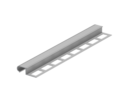 Listwa aluminiowa schodowa owalna "AZO"1,5mb /10mm aluminium - 2