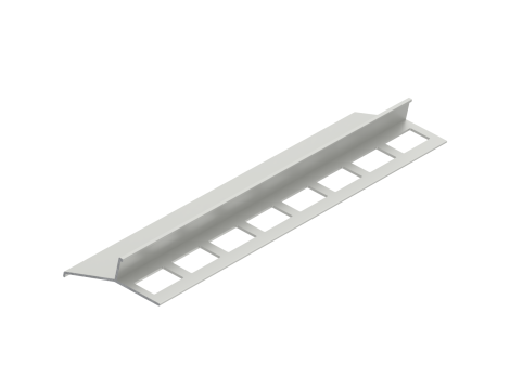 Profil okapowy pod płytki 25MM 2,5m ANODA SREBRO