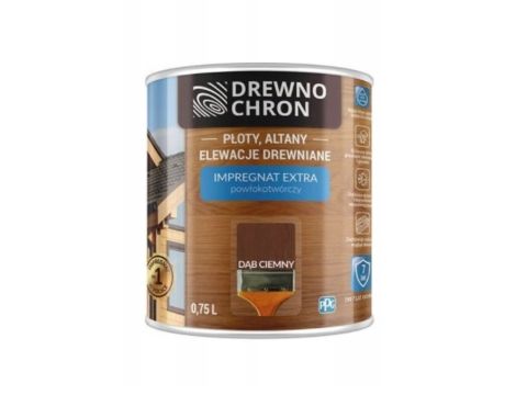 IMPREGNAT EXTRA POWŁOKOTWÓRCZY DREWNOCHRON 0,75L DĄB CIEMNY