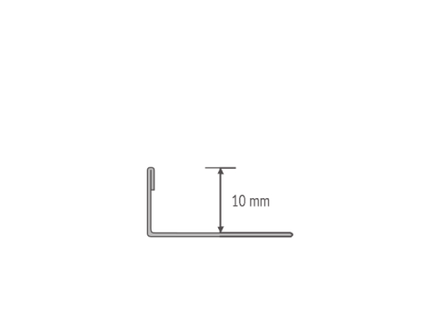 Listwa aluminiowa typ L łukowa 2,5m/10mm kopia - 5